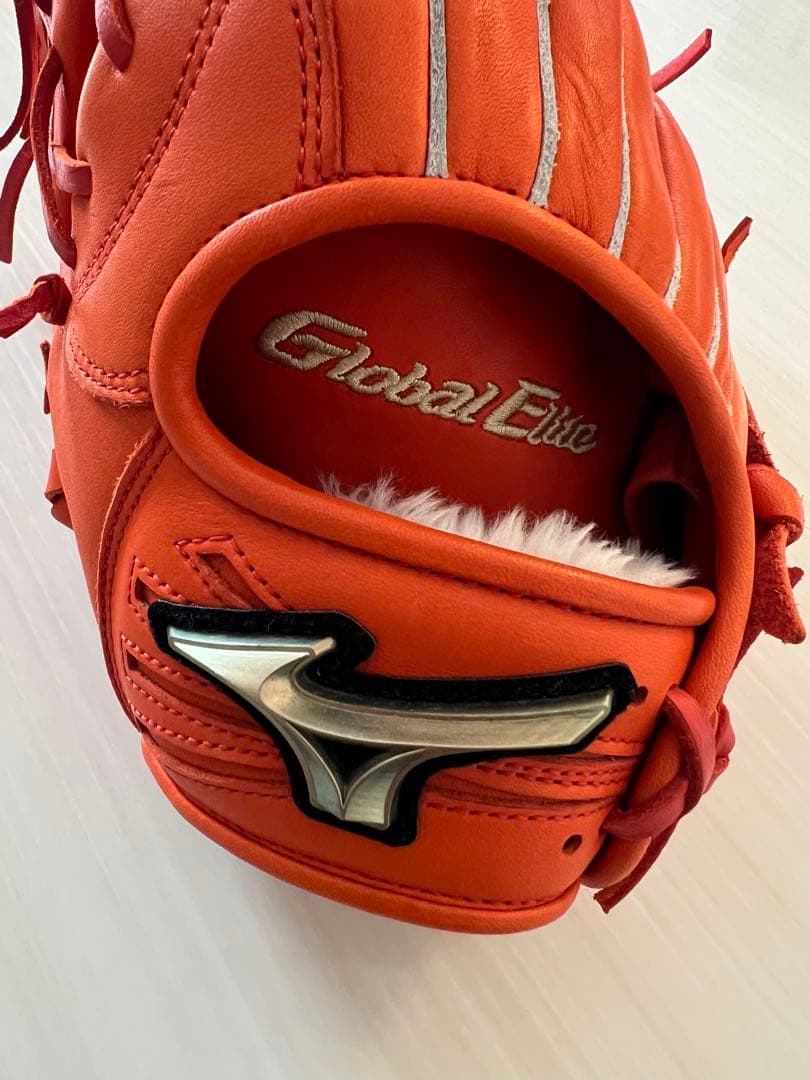 ミズノ グローバルエリート 少年軟式グローブ オレンジ