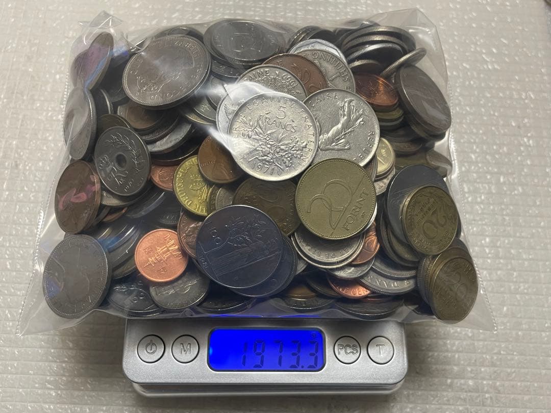 古銭　世界の古銭　外国の硬貨　色々　詳細はわかりません　約3847g K1