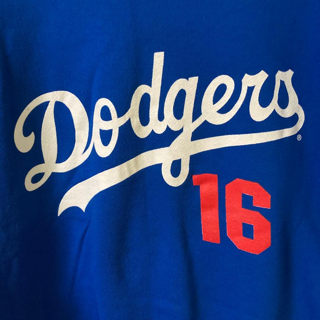 Dodgers ヴィンテージ　スウェットシャツ 野茂英雄　NOMO 青 16