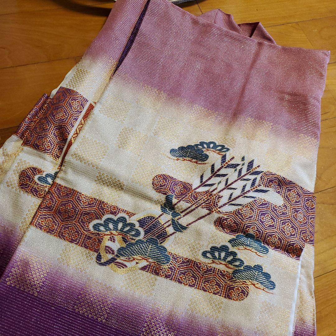 男児　七五三　 着物　紫ベース