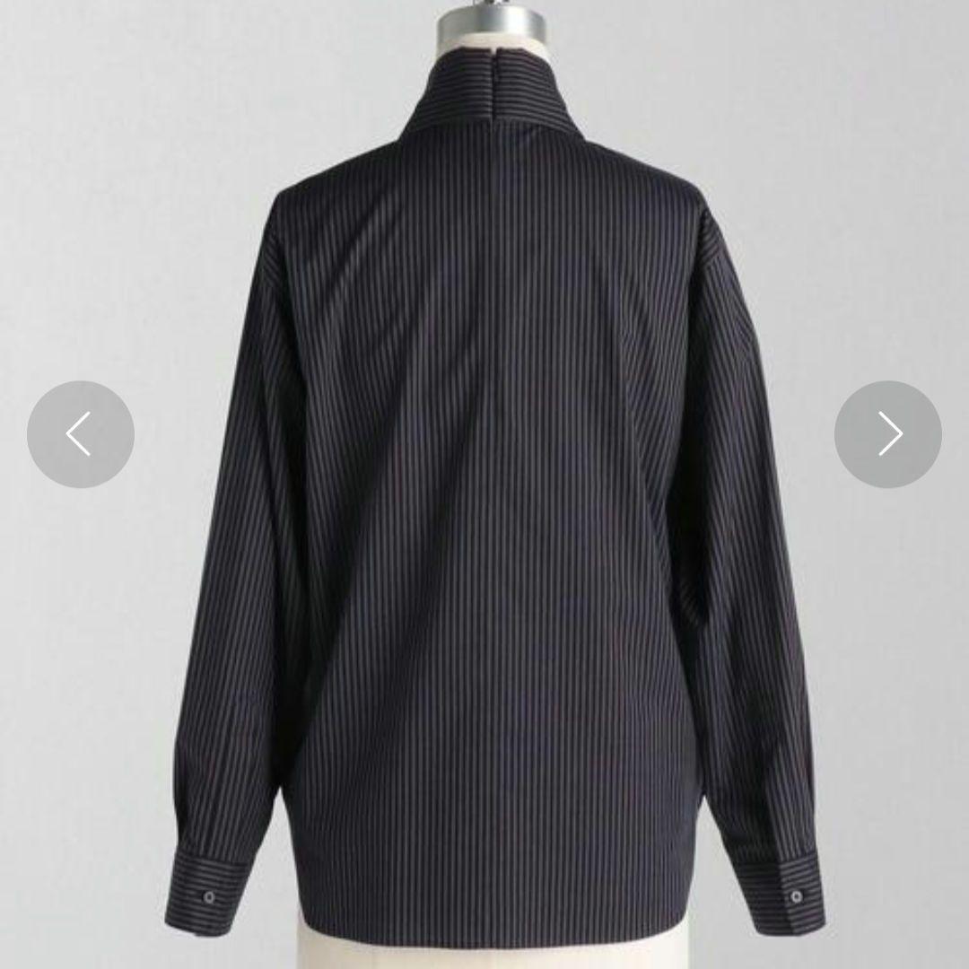 LOEFF ロエフ　ストライプ ボウタイ ブラウス