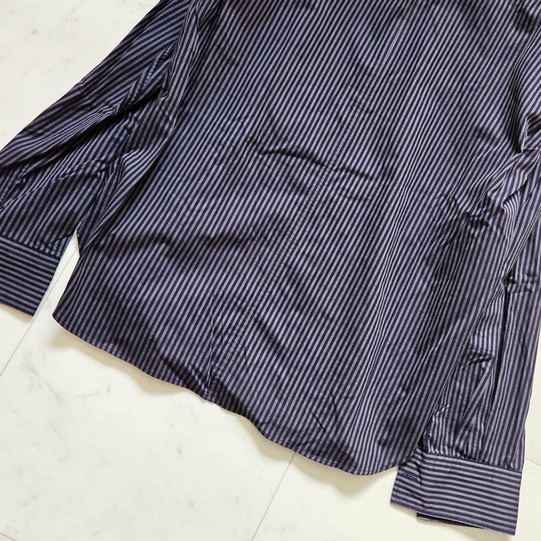 LOEFF ロエフ　ストライプ ボウタイ ブラウス