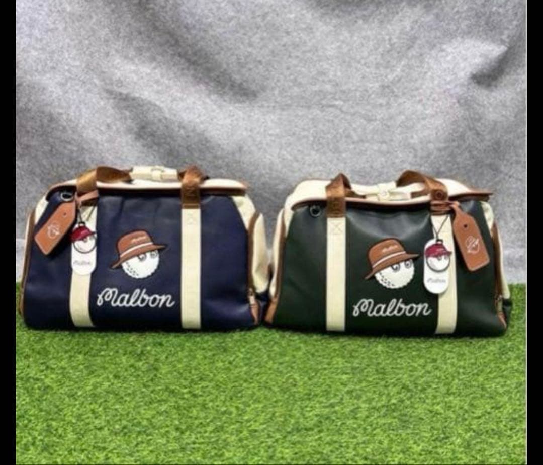 Malbon マルボンゴルフ ボストンバッグ ゴルフバッグ 男女兼用 紺色