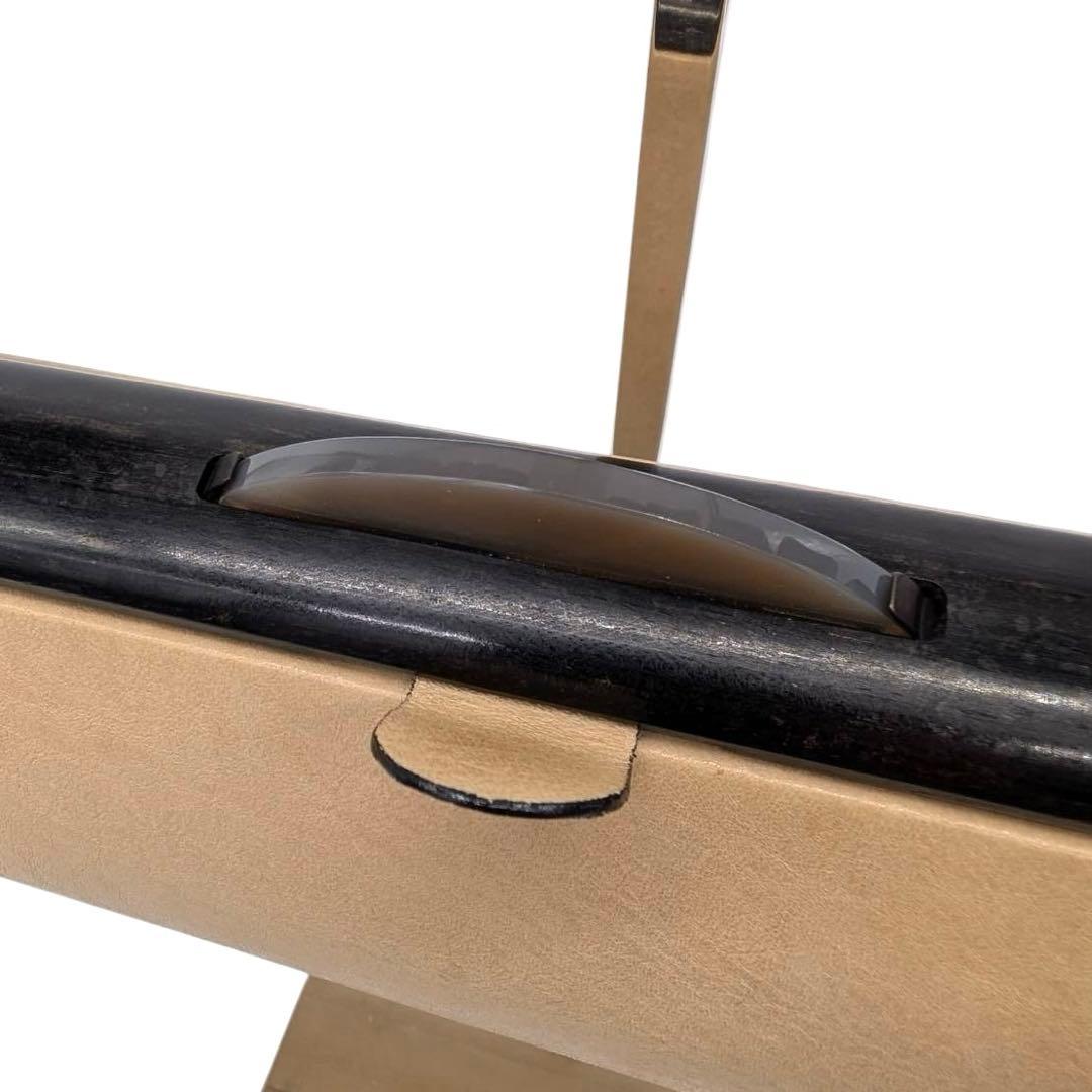 美品✨ジョルジオアルマーニ　パーティバッグ　ハンド　バンブー　筒形　ベージュ