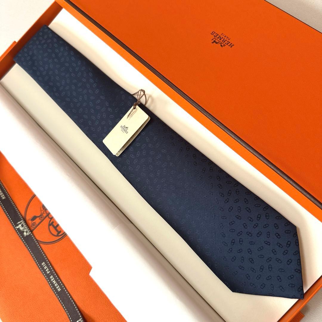 エルメス ネクタイ H織りタイ《ファソネ・マイヨン》新品 未使用