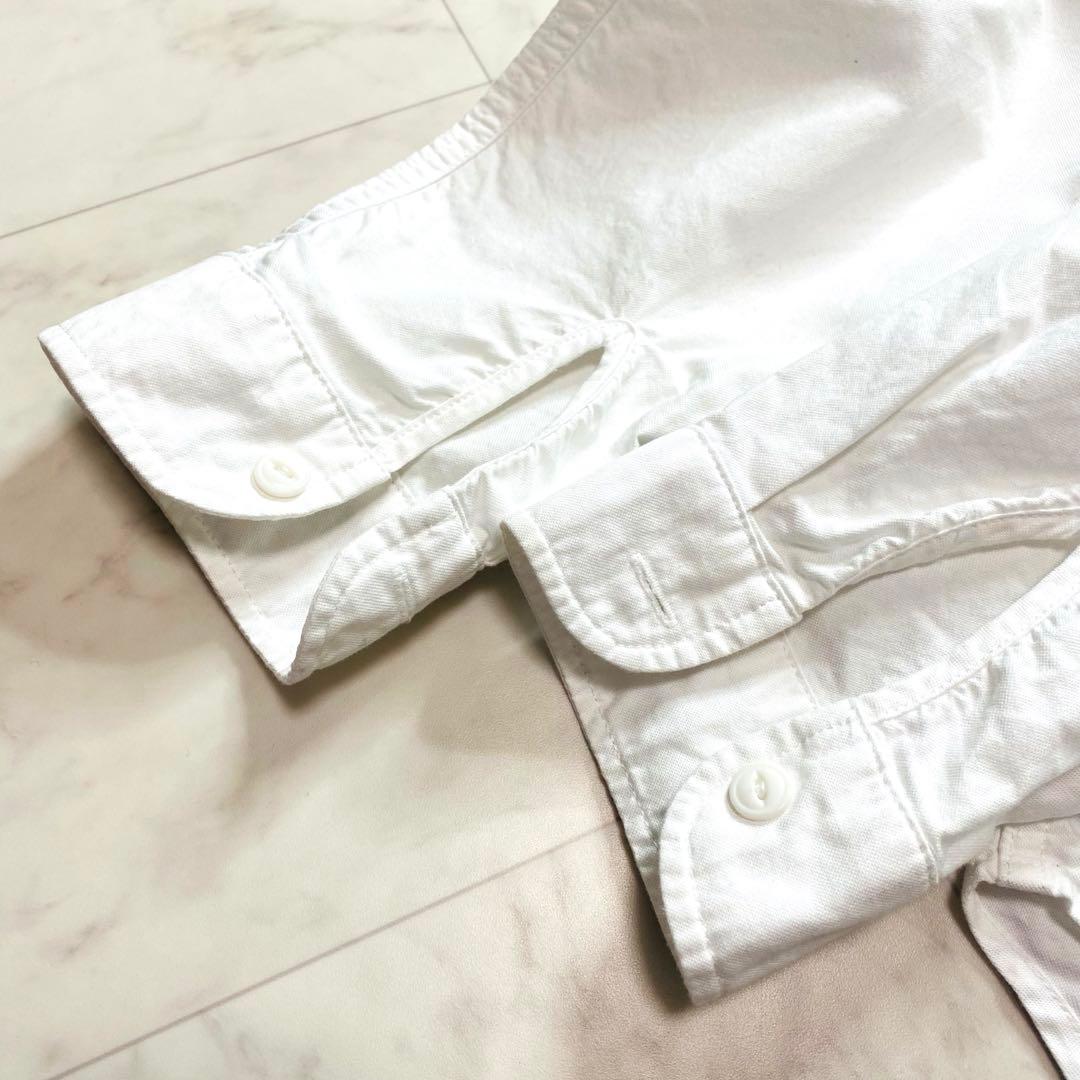 美品✨DANTON ダントン　白　シャツ　バンドカラー　34