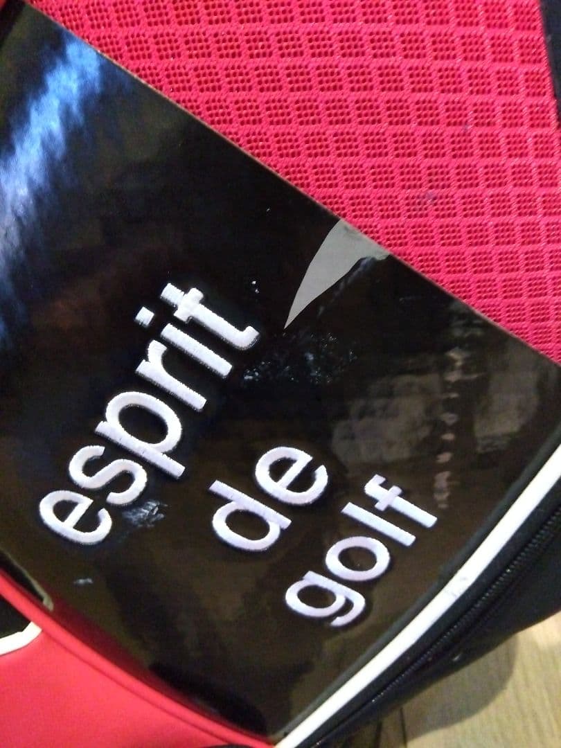 le coq sportif キャディバッグ 黒/赤