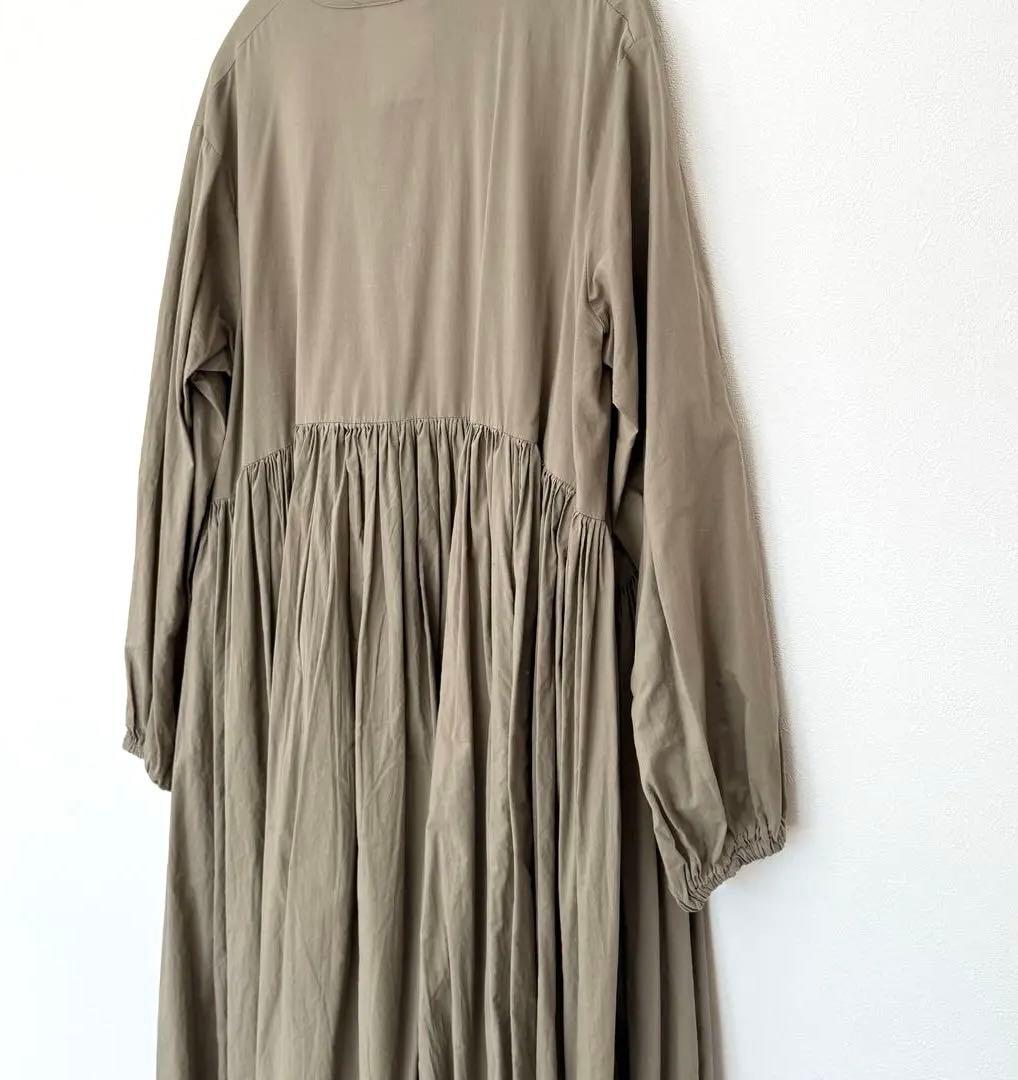 ビアズリー ギャザーワンピース カーキ サイズ1 【定価22000円】