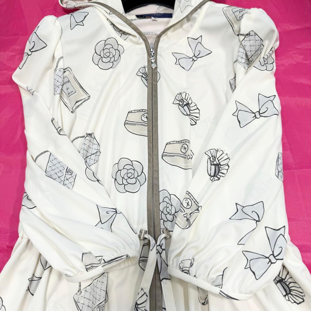 【美品✨】エムズグレイシー　フード付き　アイコンモチーフ　ワンピース　40