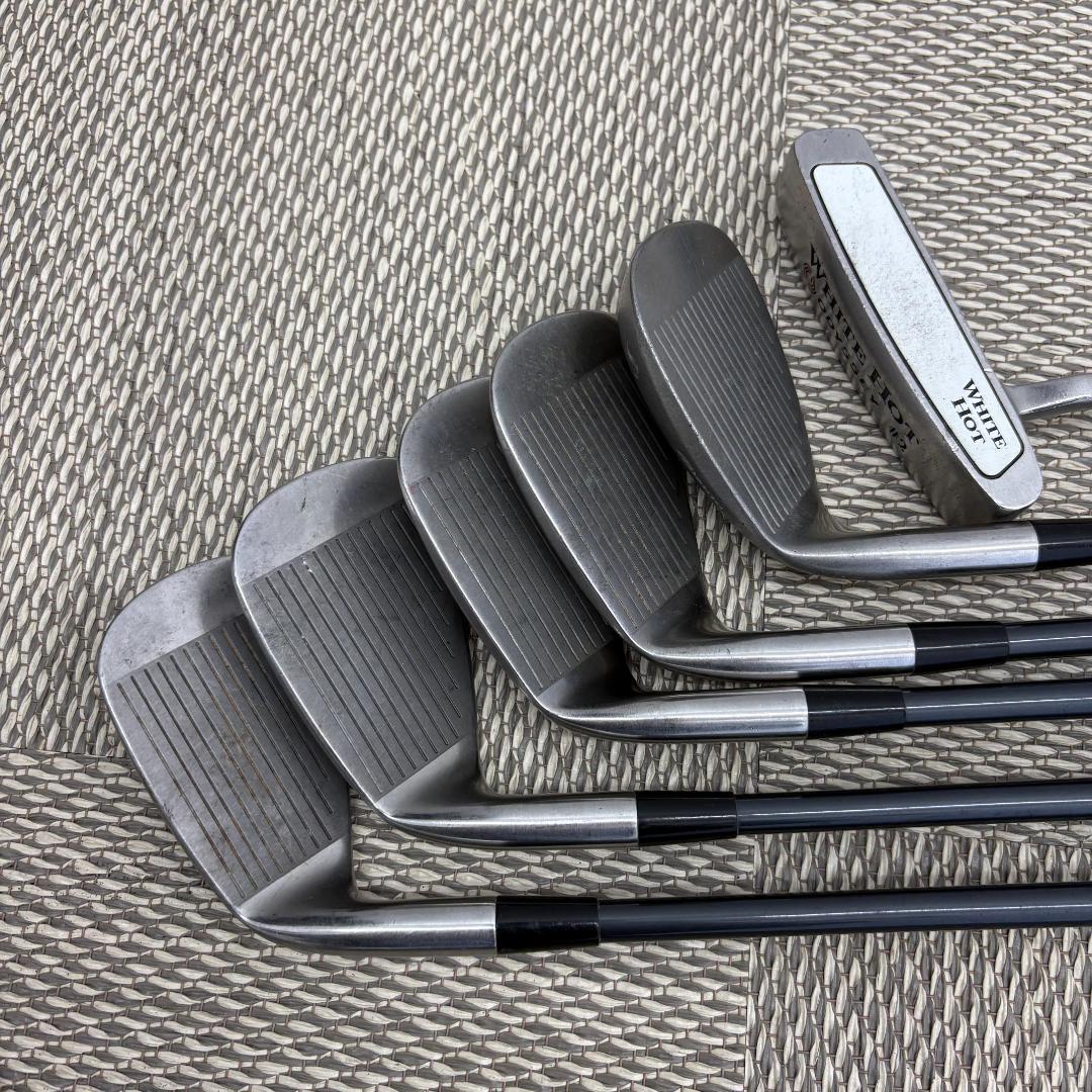 【引取限定】アイアン ドライバー パター 13本 セット キャディバック 付き