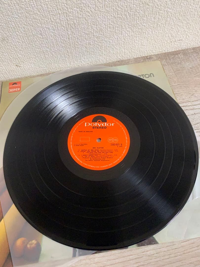 UK初期盤 Eric Clapton 1970 赤Polydor 英国盤
