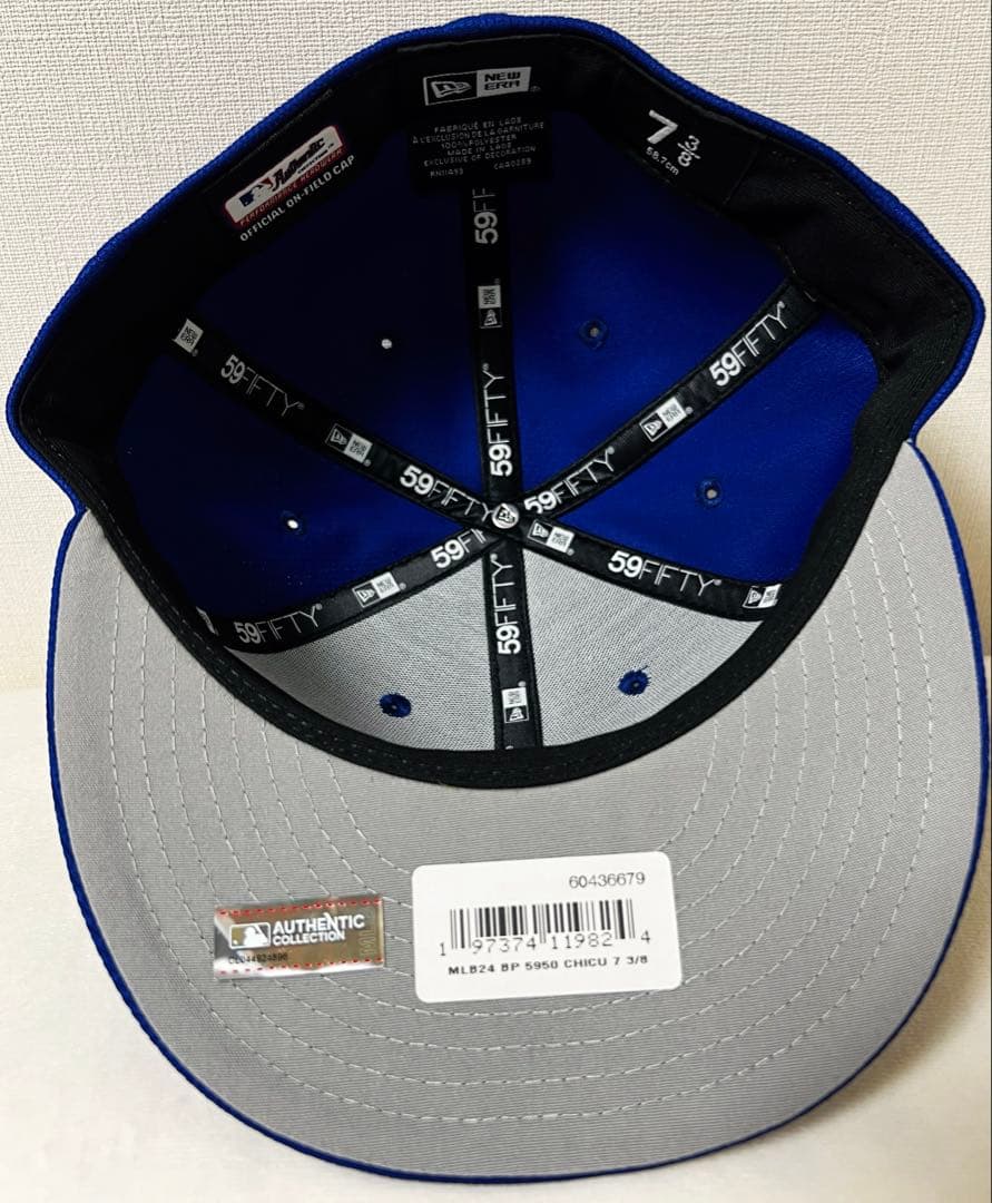 シカゴ・カブス 59FIFTY キャップ 7 3/8 選手練習着用モデル 新品