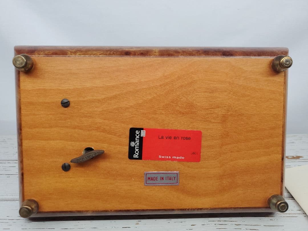 スイスREUGE社 Romance オルゴール イタリア 製象嵌 宝石箱