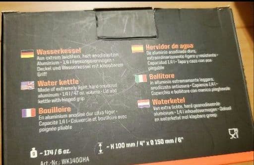 エスビットケトル 1.4L Esbit アルコールバーナーウオーターケトル