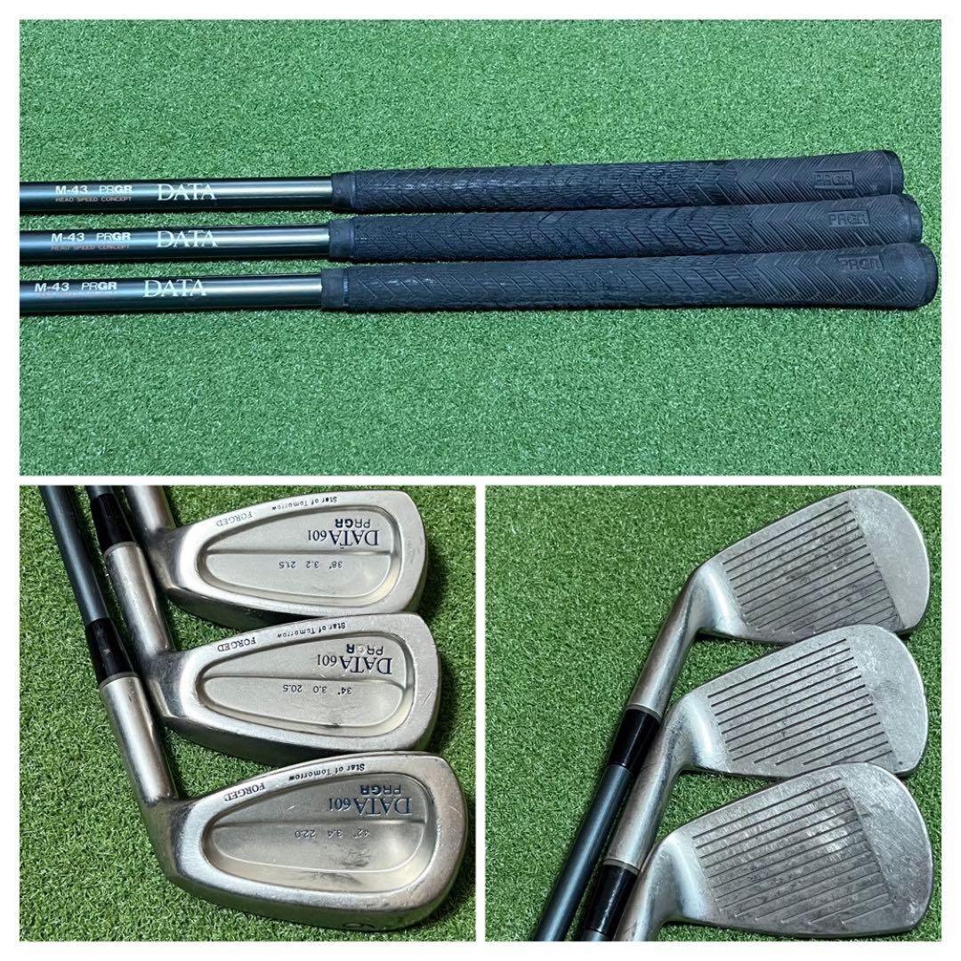 【PRGR】名器 DATA601 ゴルフクラブ13本フルセット キャディバッグ付