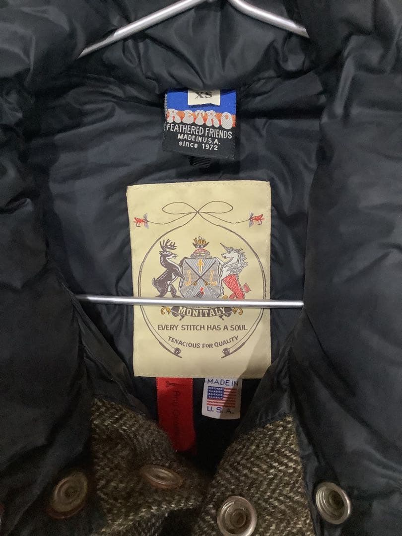 KSF653 様専Feathered Friends ダウンベスト ブラウンxs