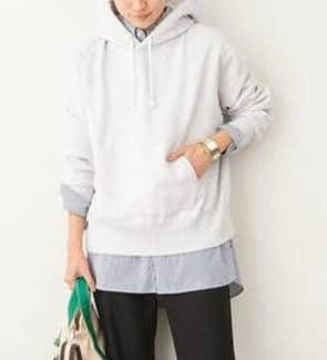 21春夏 フレームワーク YALEフーテッドパーカー フリー ライトグレー