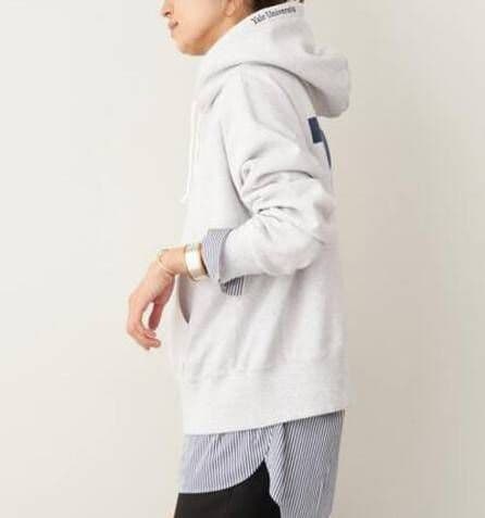 21春夏 フレームワーク YALEフーテッドパーカー フリー ライトグレー