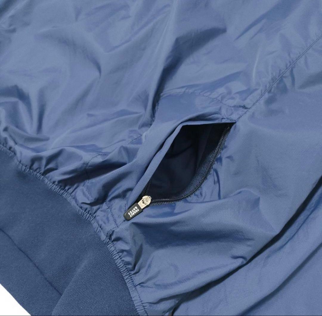 パーリーゲイツ　2way　ハーフジップ　ジャケット　ナイロン　ネイビー　サイズ4