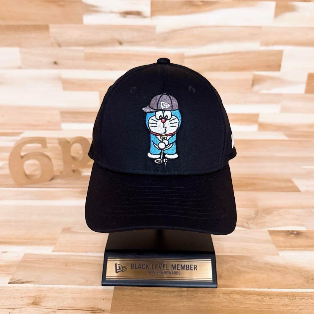 激レア【ニューエラ×ドラえもん】50周年 記念 限定コラボ ゴルフ キャップ 黒