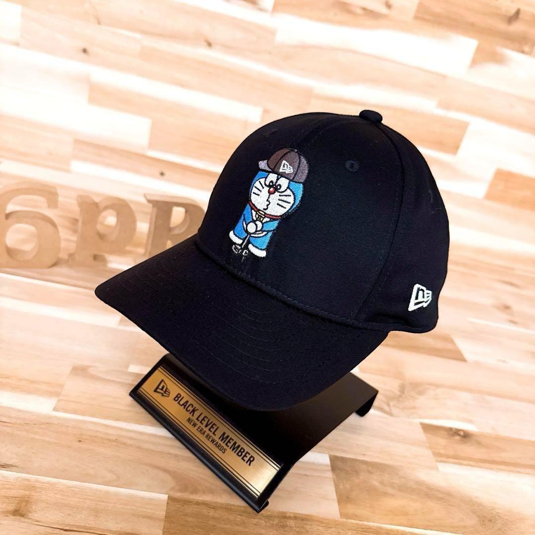激レア【ニューエラ×ドラえもん】50周年 記念 限定コラボ ゴルフ キャップ 黒