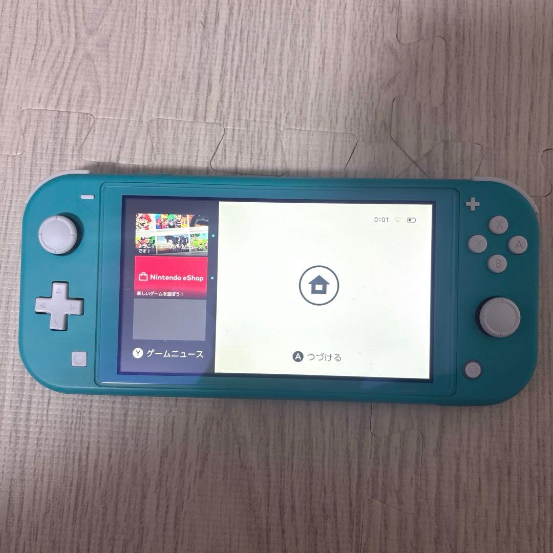 Nintendo Switch Lite ターコイズ ケース、SDカード付き