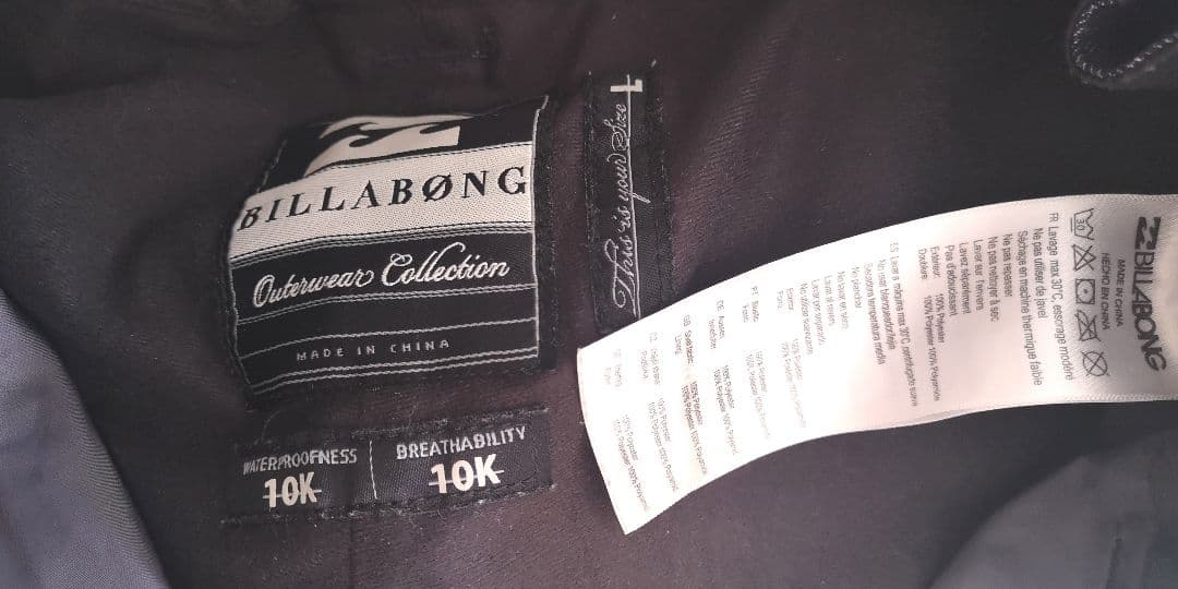 スノーボード 迷彩柄 billabong men'sサイズＬ 上下セット