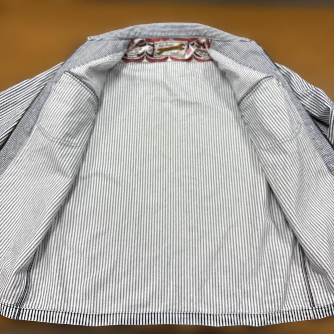 SCHOTT PERFECTO ネイビー ヒッコリージャケット　カバーオール　L