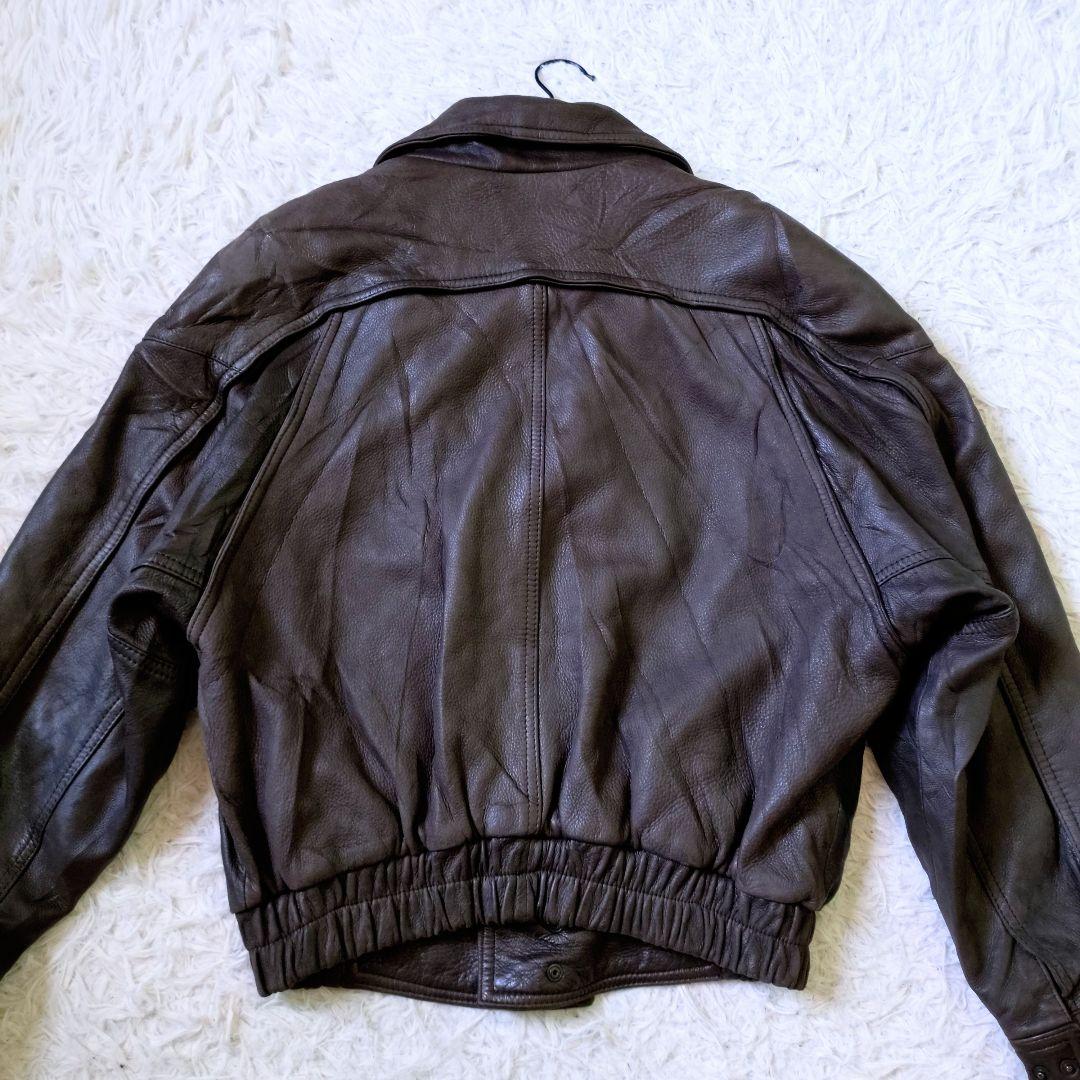 90s　最高級　鹿革　ヴィンテージ　ディアレザージャケット　Y2K　ブラウン系