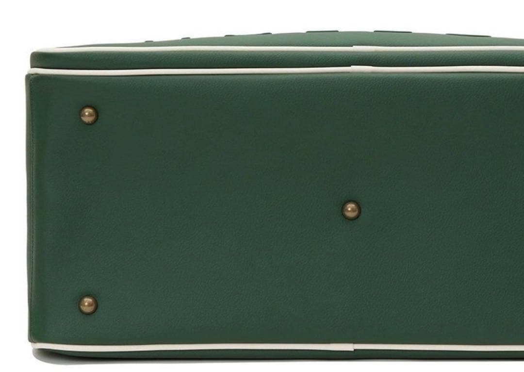 Malbon ゴルフバッグ 大容量 ホワイト×グリーン ☘️ ラウンド必携