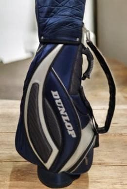 送料無料/美品DUNLOP ネイビー キャディバッグ