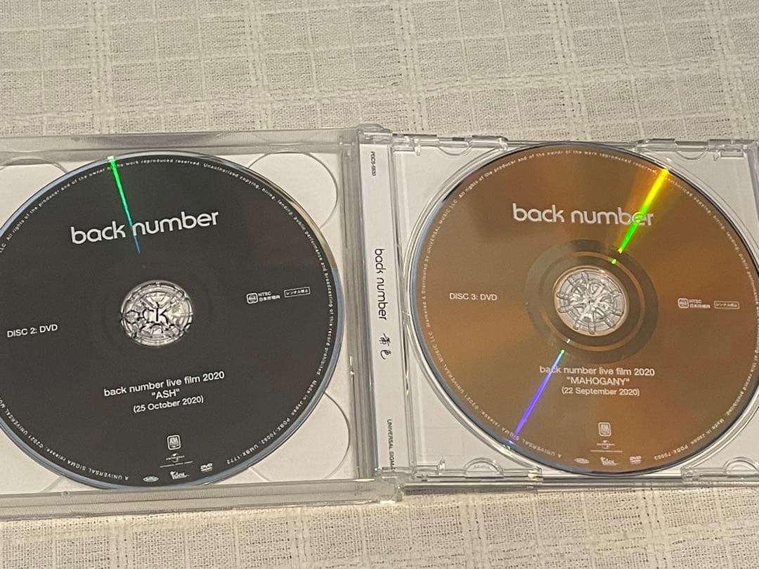 back number 黄色 FC限定 DVD　バックナンバー