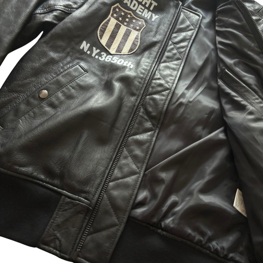 AVIREX GOAT MA-1 レザージャケット　I008