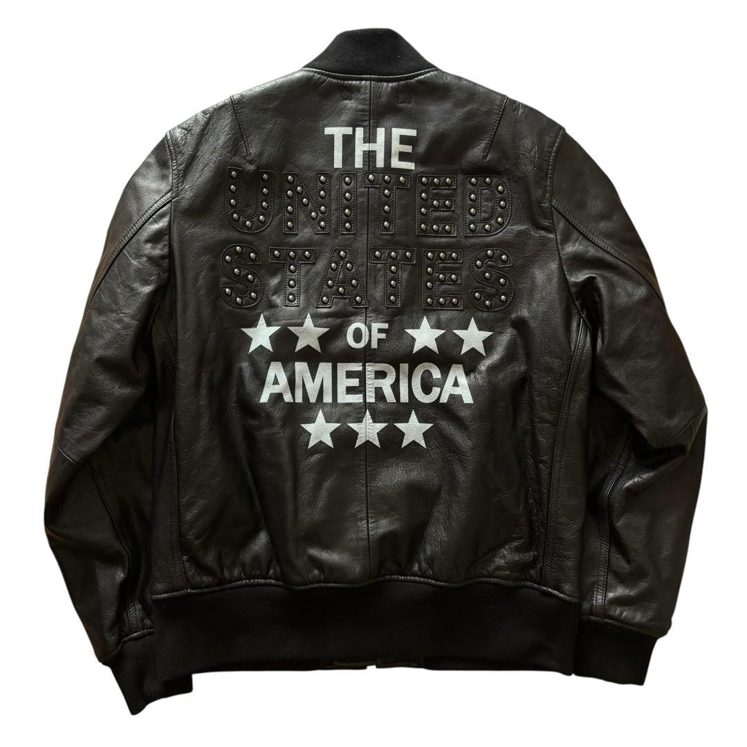 AVIREX GOAT MA-1 レザージャケット　I008