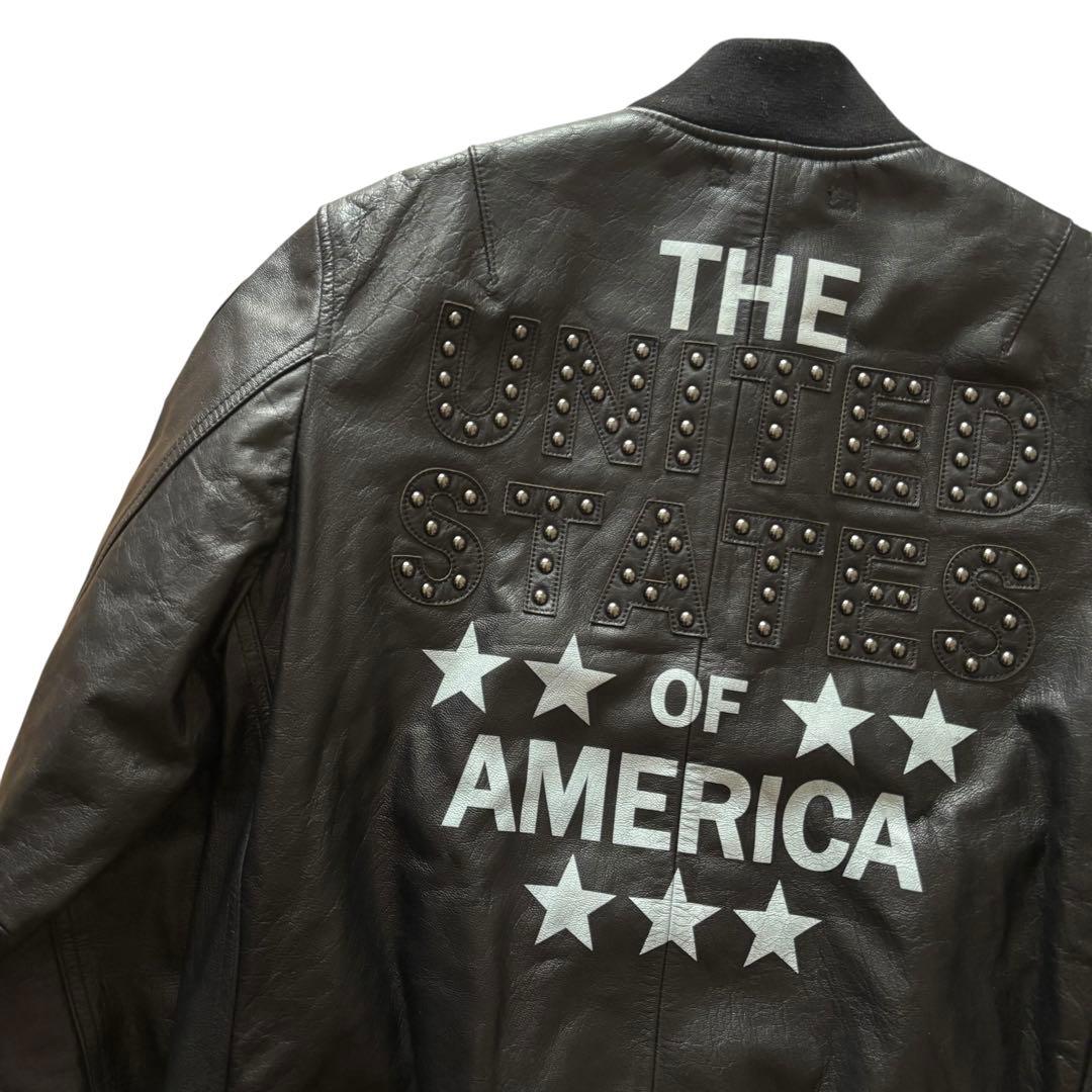 AVIREX GOAT MA-1 レザージャケット　I008