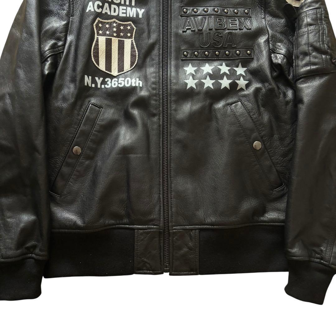 AVIREX GOAT MA-1 レザージャケット　I008