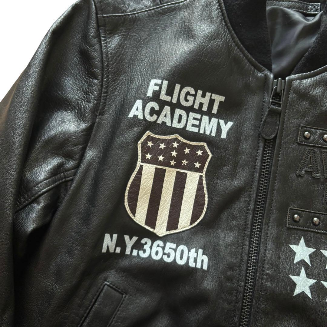 AVIREX GOAT MA-1 レザージャケット　I008