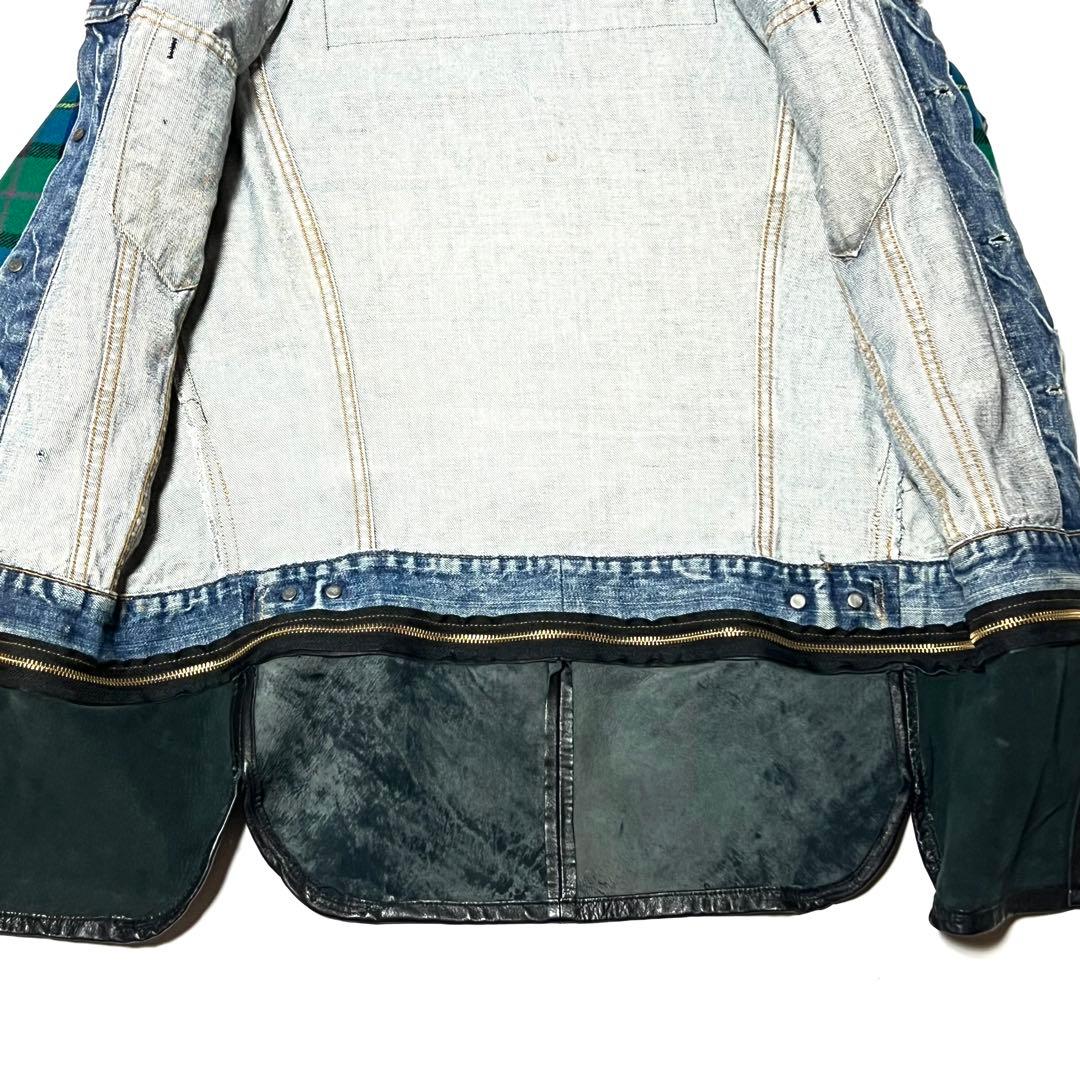 APACHE リーバイス リメイクデニムジャケット 再構築 チェック