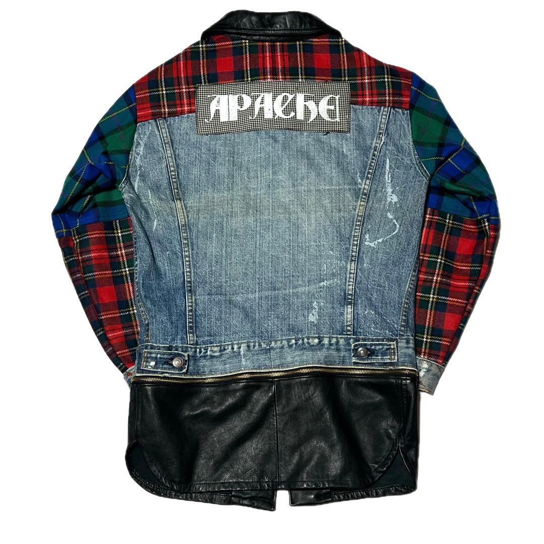 APACHE リーバイス リメイクデニムジャケット 再構築 チェック