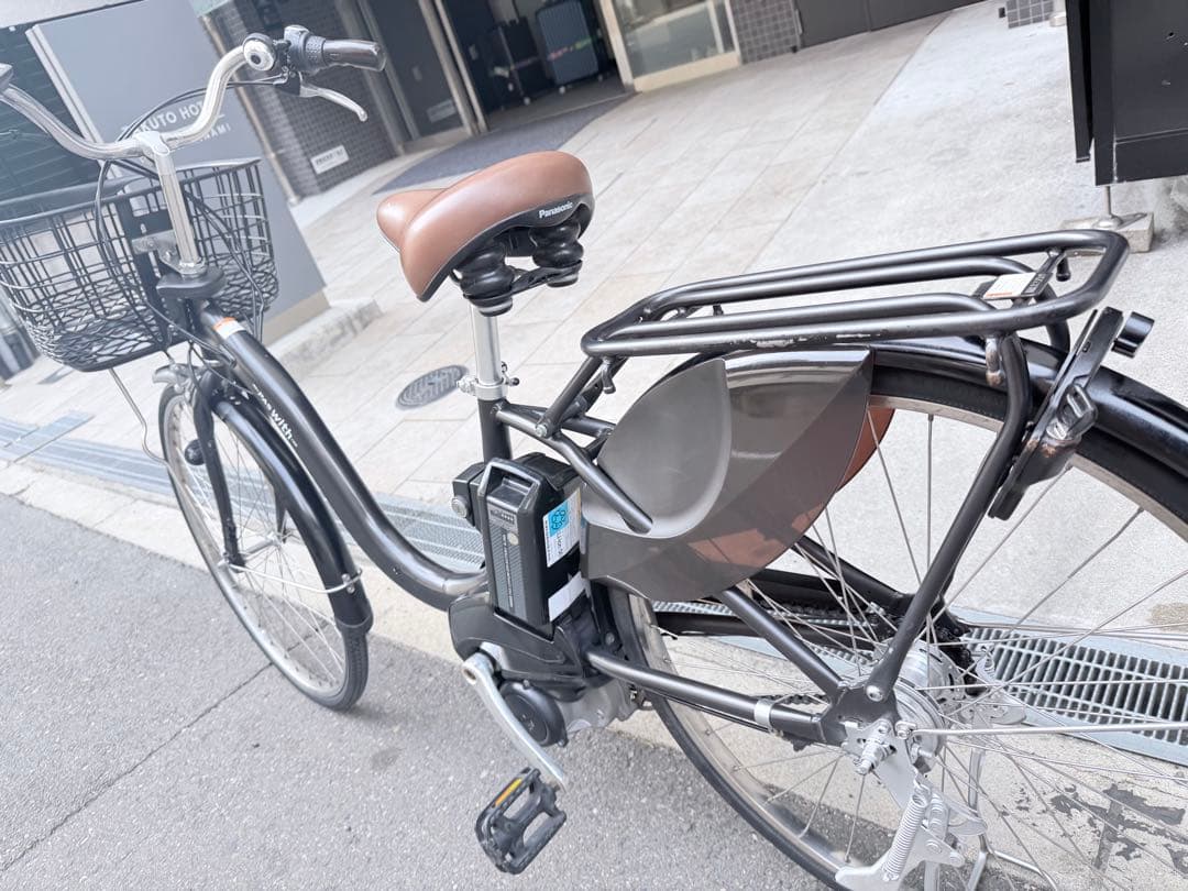 大阪府　ヤマハ　電動アシスト自転車 シティタイプ 黒