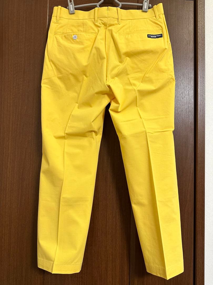 未使用　MASTER BUNNY EDITION メンズゴルフパンツ　イエロー
