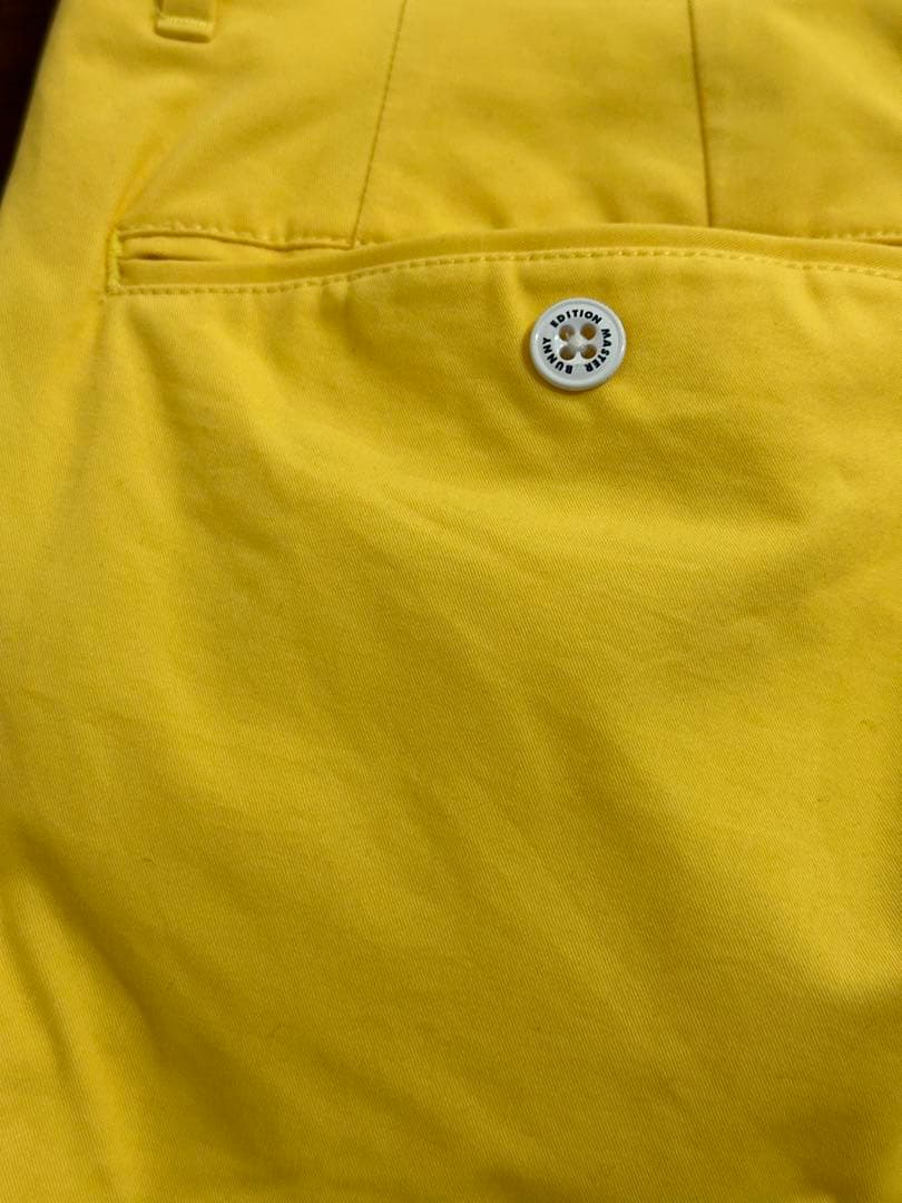 未使用　MASTER BUNNY EDITION メンズゴルフパンツ　イエロー