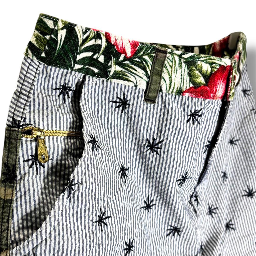 MARK&LONA マークアンドロナ スカート S ストライプ 迷彩 カモフラ