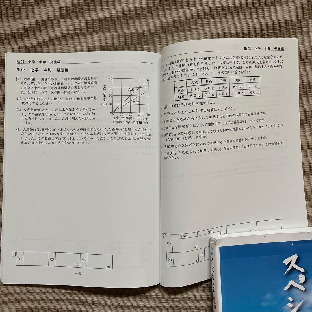 希学園 小6 理科スペシャルプリント