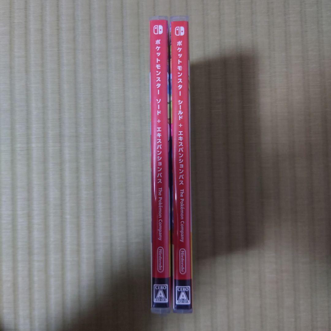 特典未使用　中古　ポケットモンスター ソード シールド+エキスパンションパス