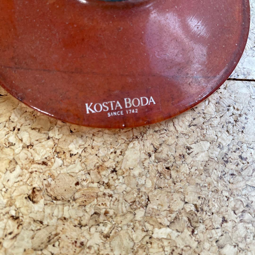 KOSTA BODA ワイングラスケル・エングマン作【can can】署名入り