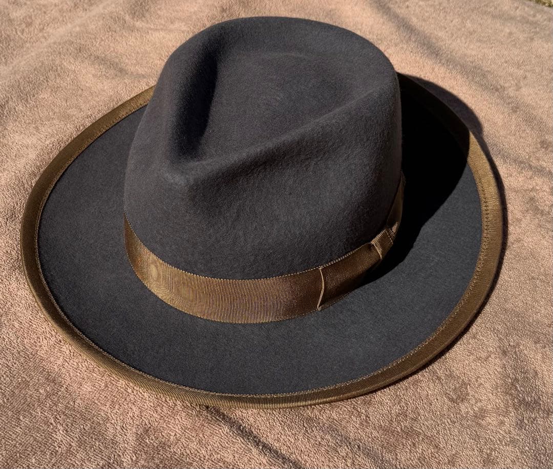 Mr. FATHAN & CO. ダークブルー ウールハット