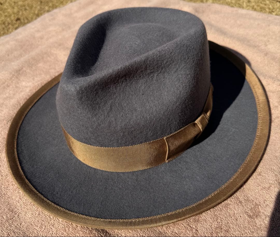 Mr. FATHAN & CO. ダークブルー ウールハット