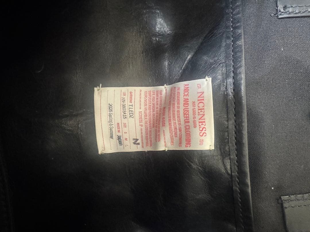 take4【25SS】NICENESS T.LEDZ レザートートバッグ