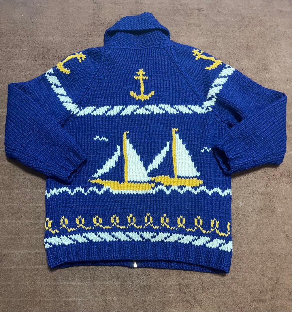 60s ヴィンテージ　カウチンセーター　ヨット